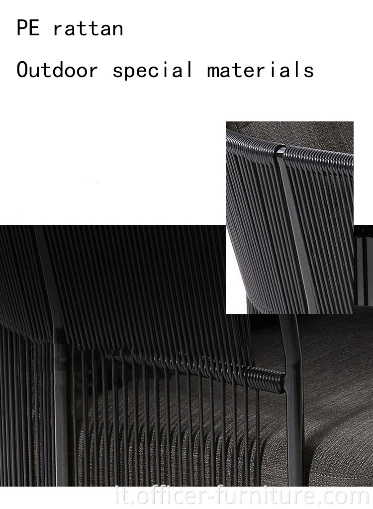 Outdoor dedicated PE rattan